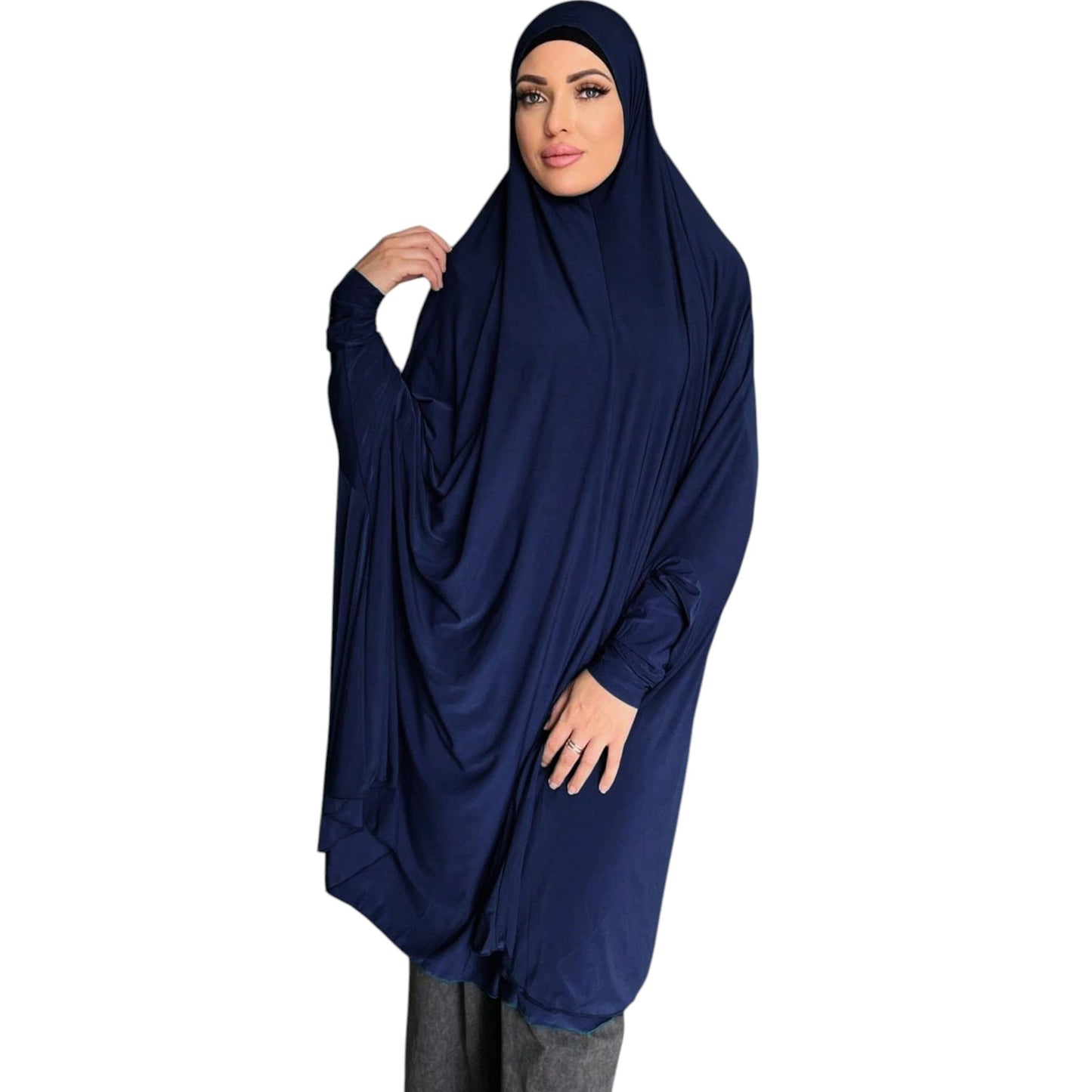 SHE sötétkék jilbab