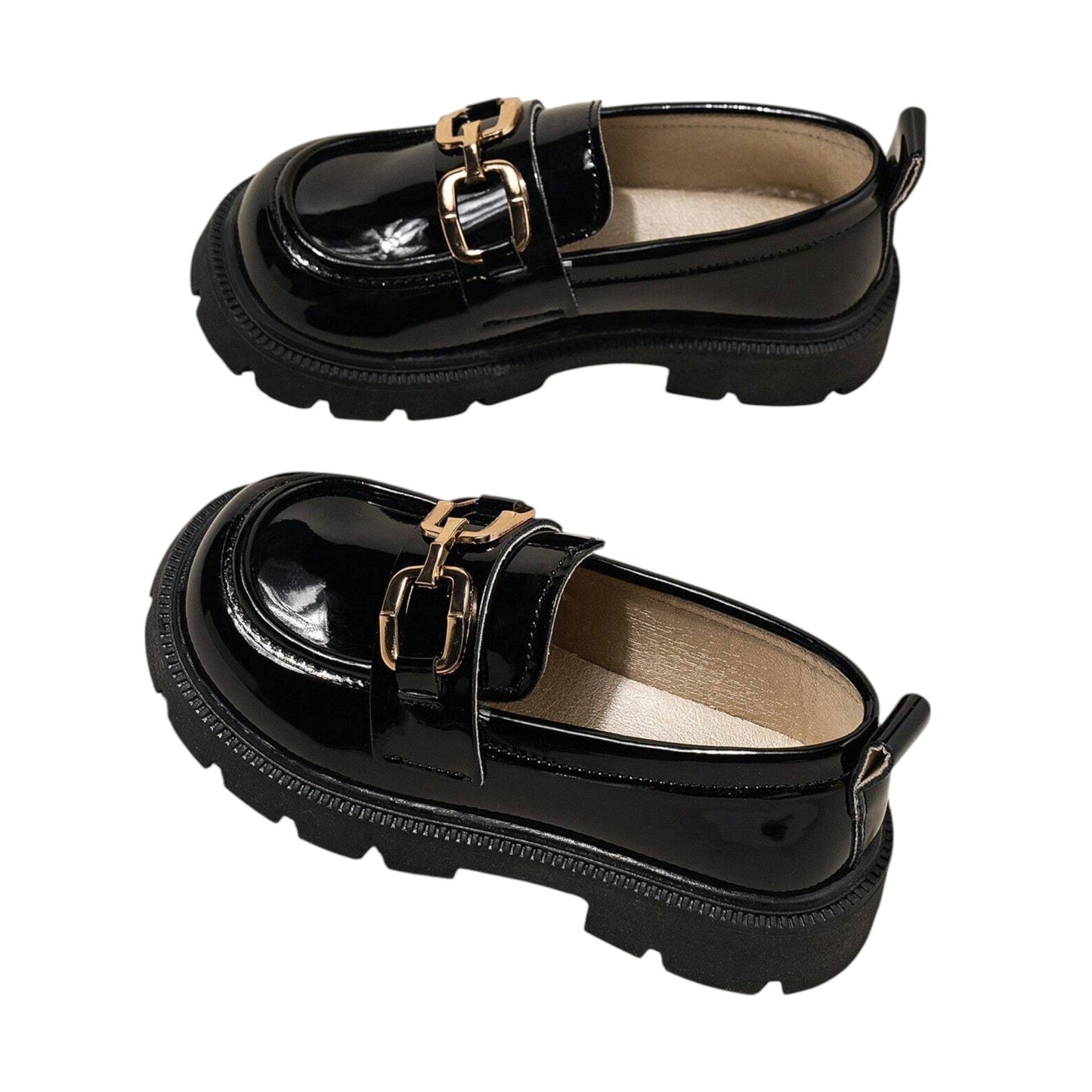 SHE fekete loafer cipő
