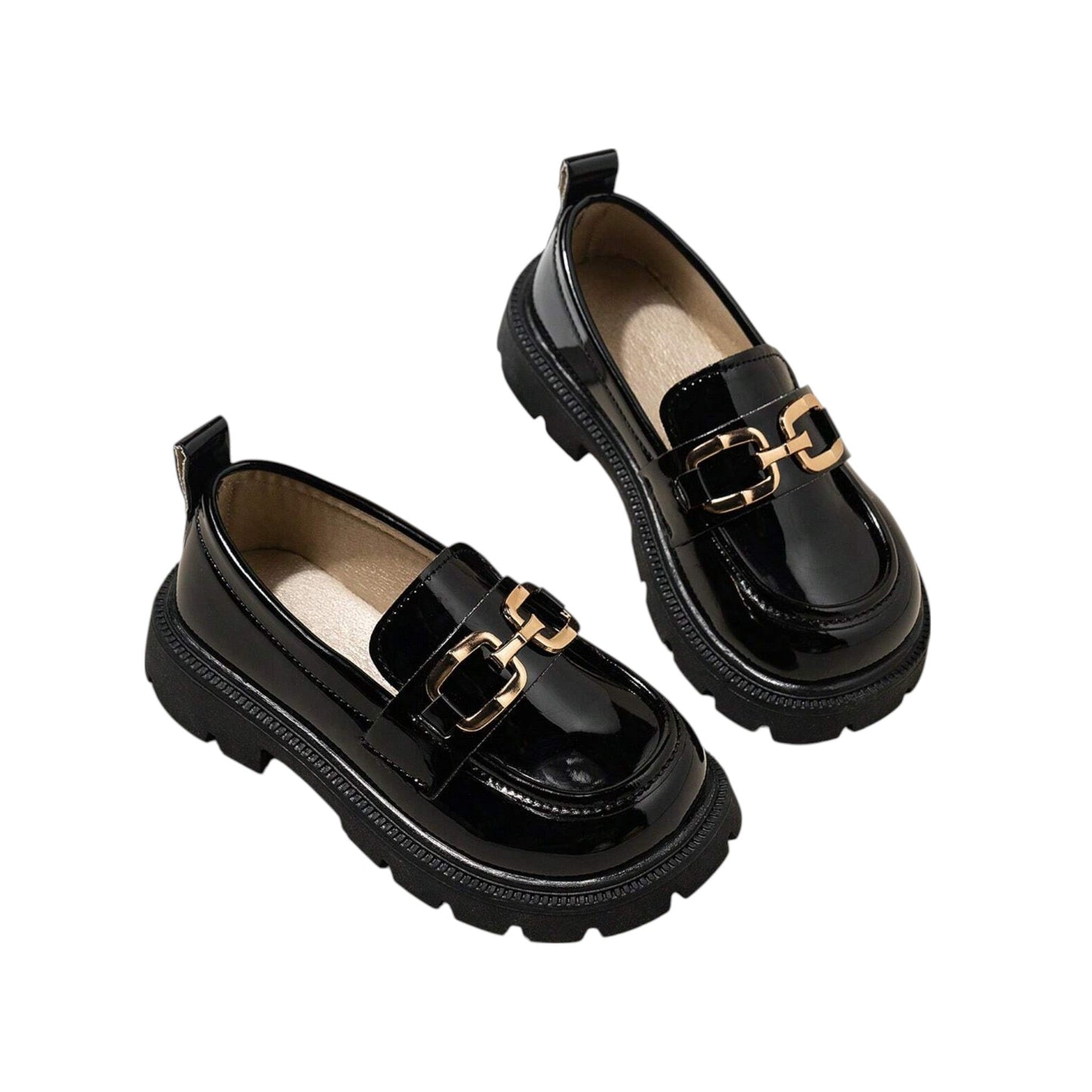SHE fekete loafer cipő