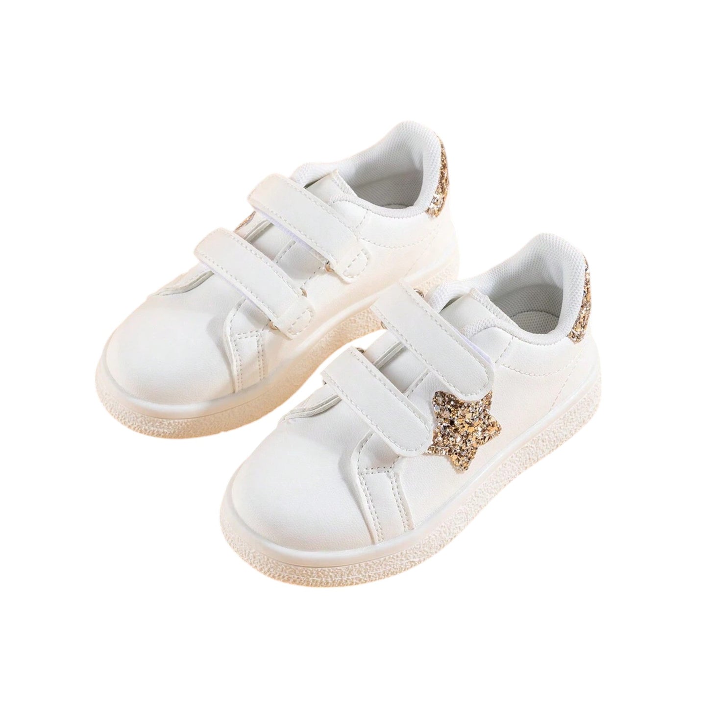SHE fehér arany csillámos sportcipő
