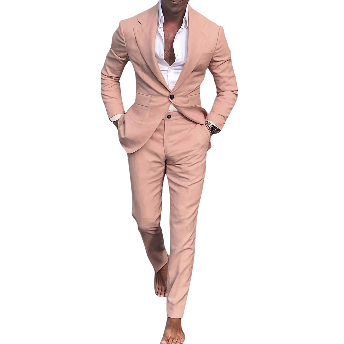 SHE púder slim fit öltöny