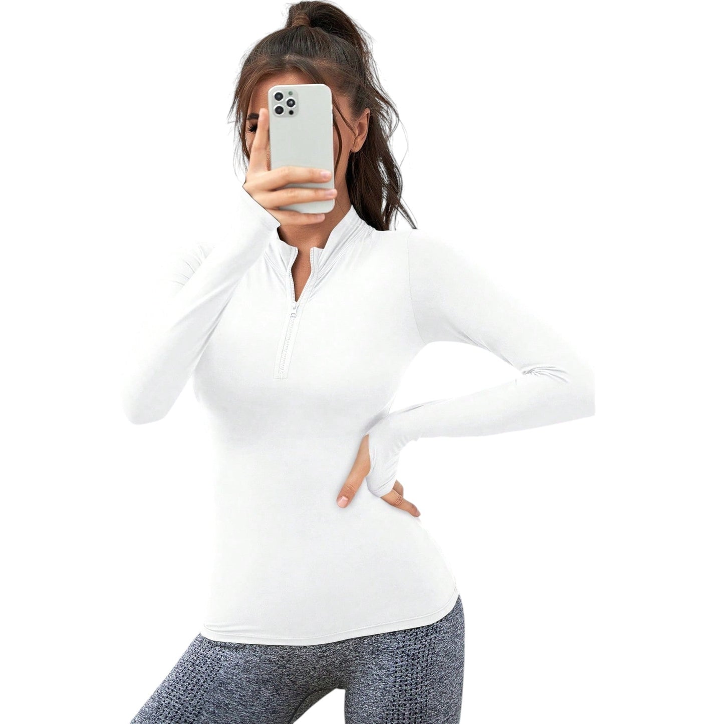 SHE fehér sport felső