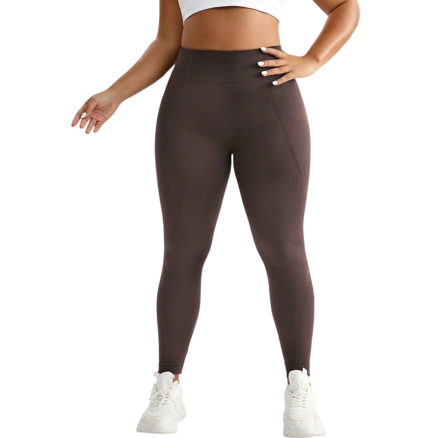 SHE barna magas derekú leggings