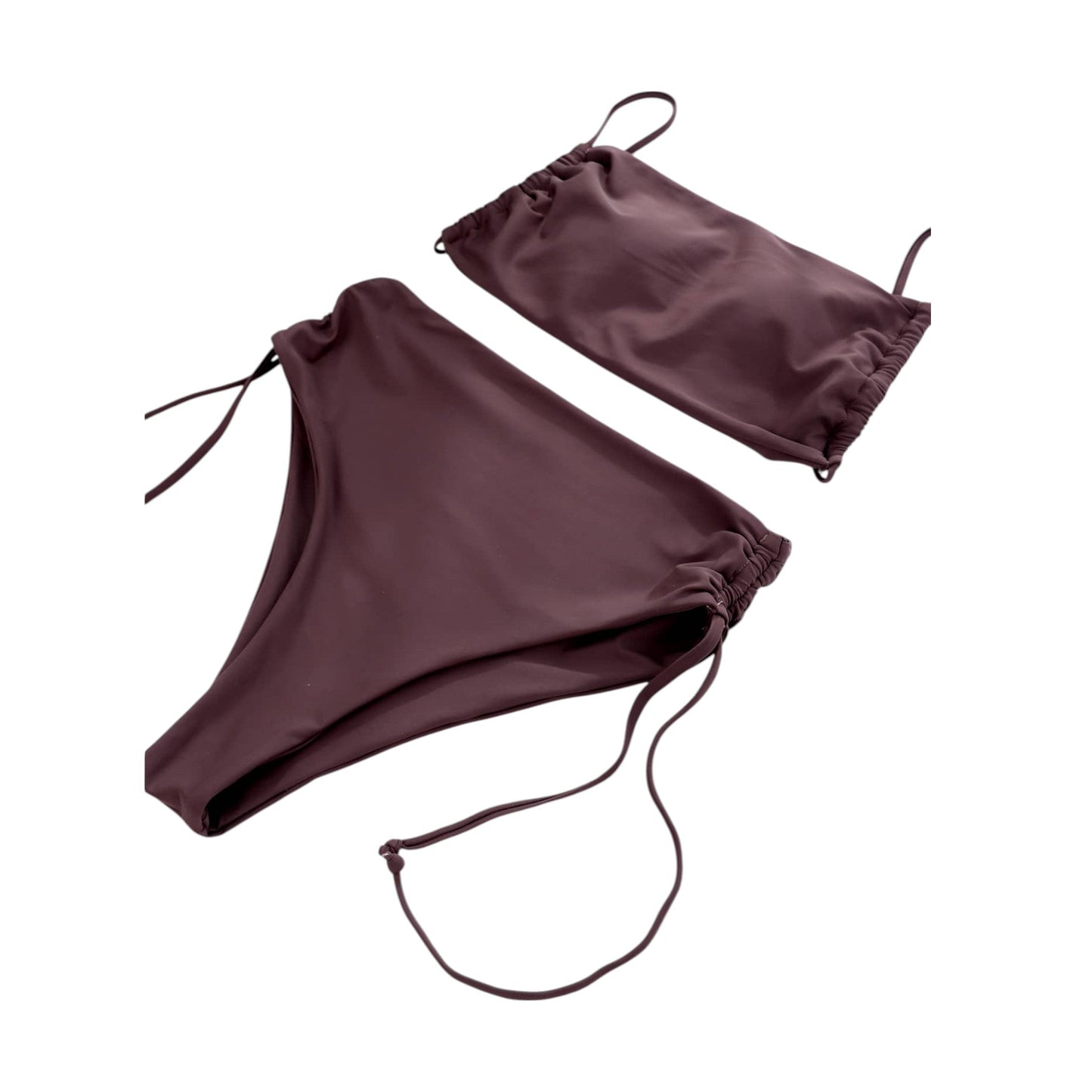 SHE barna pántos bikini szett