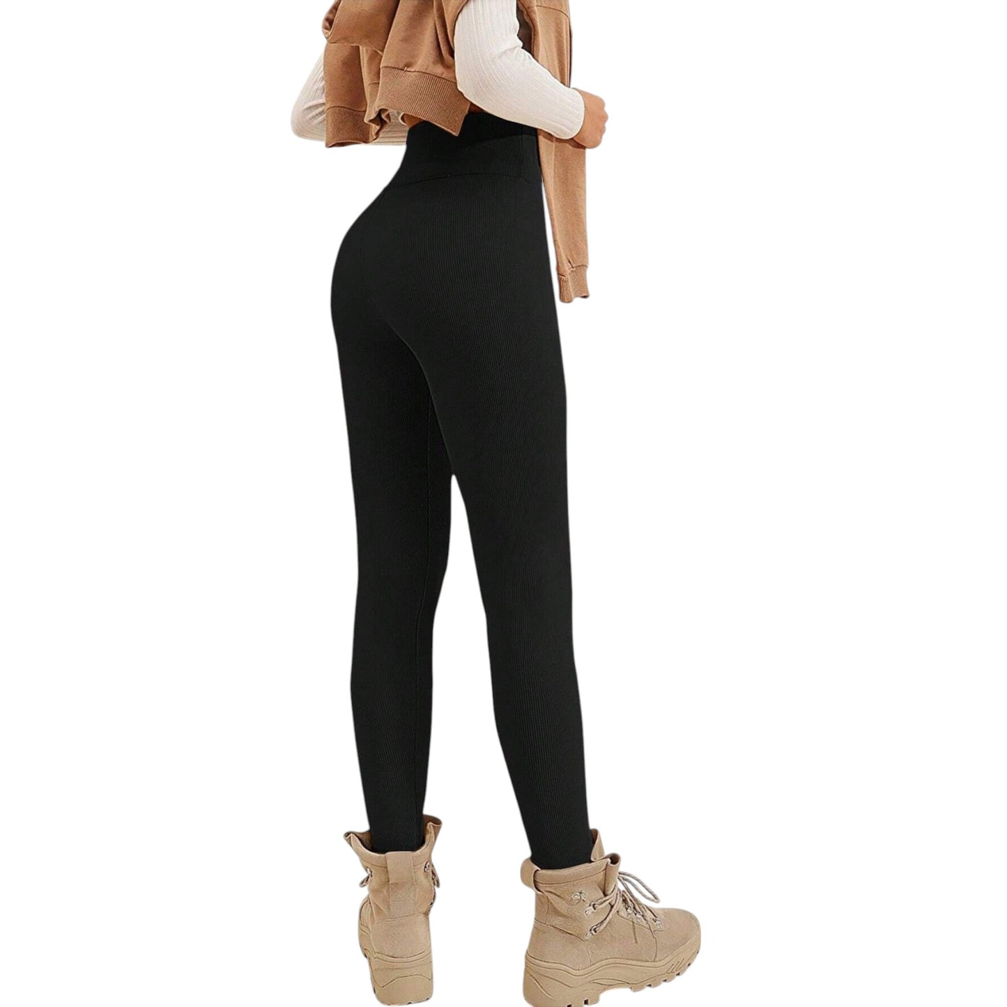 SHE fekete bordázott legging