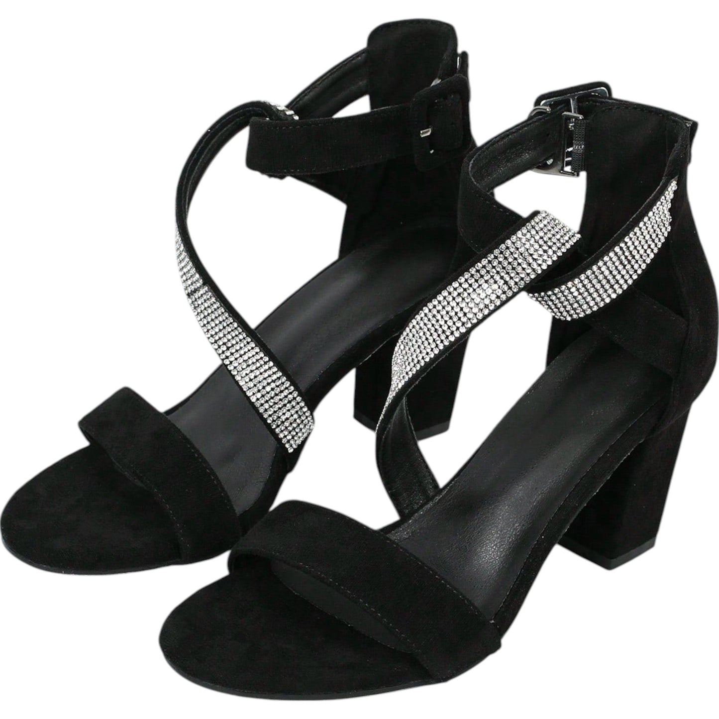 SHE fekete köves platform szandál