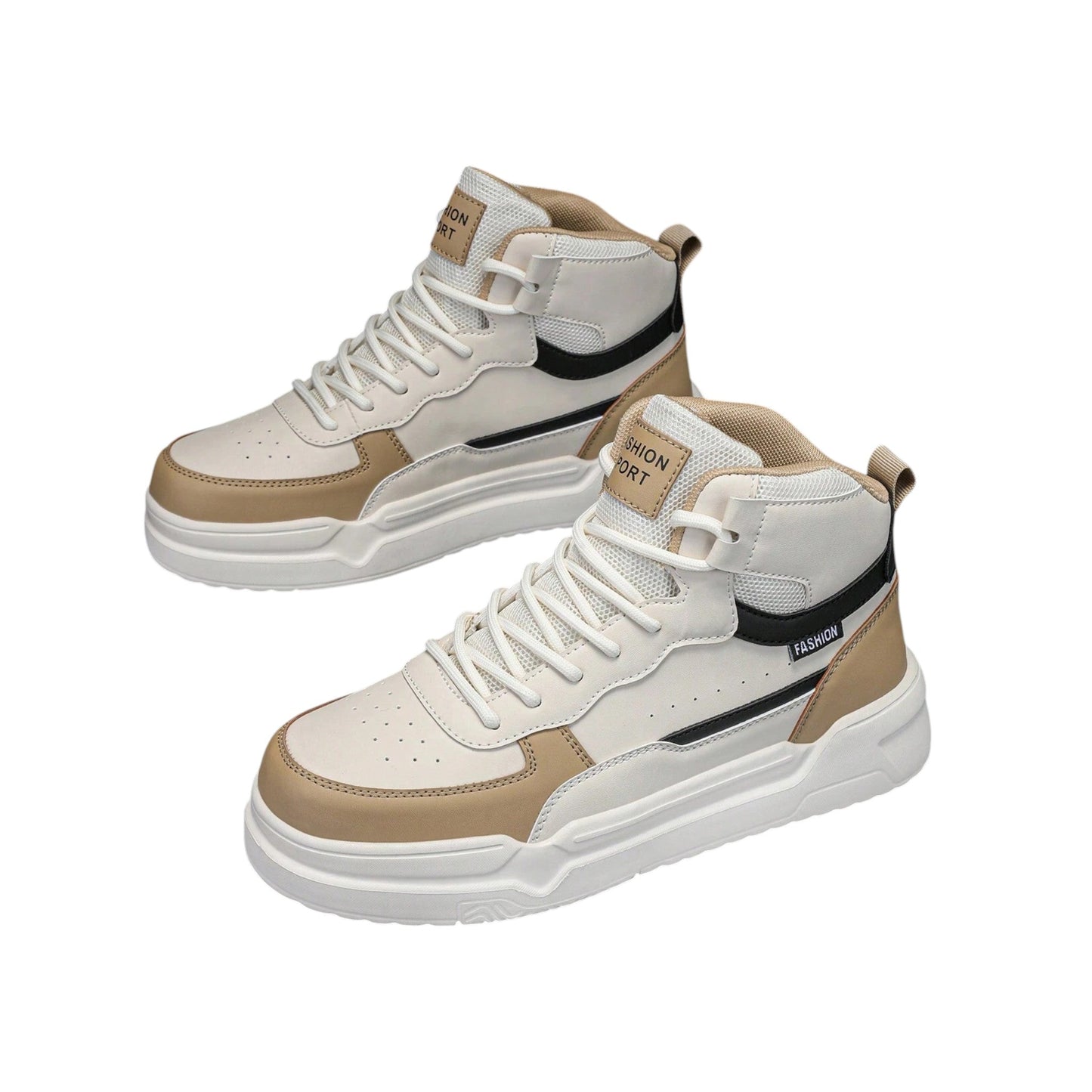 SHE patchwork magas szárú sneaker