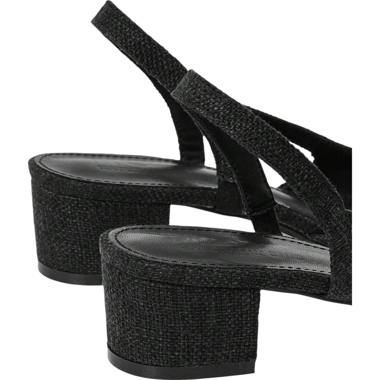 SHE fekete slingback szandál