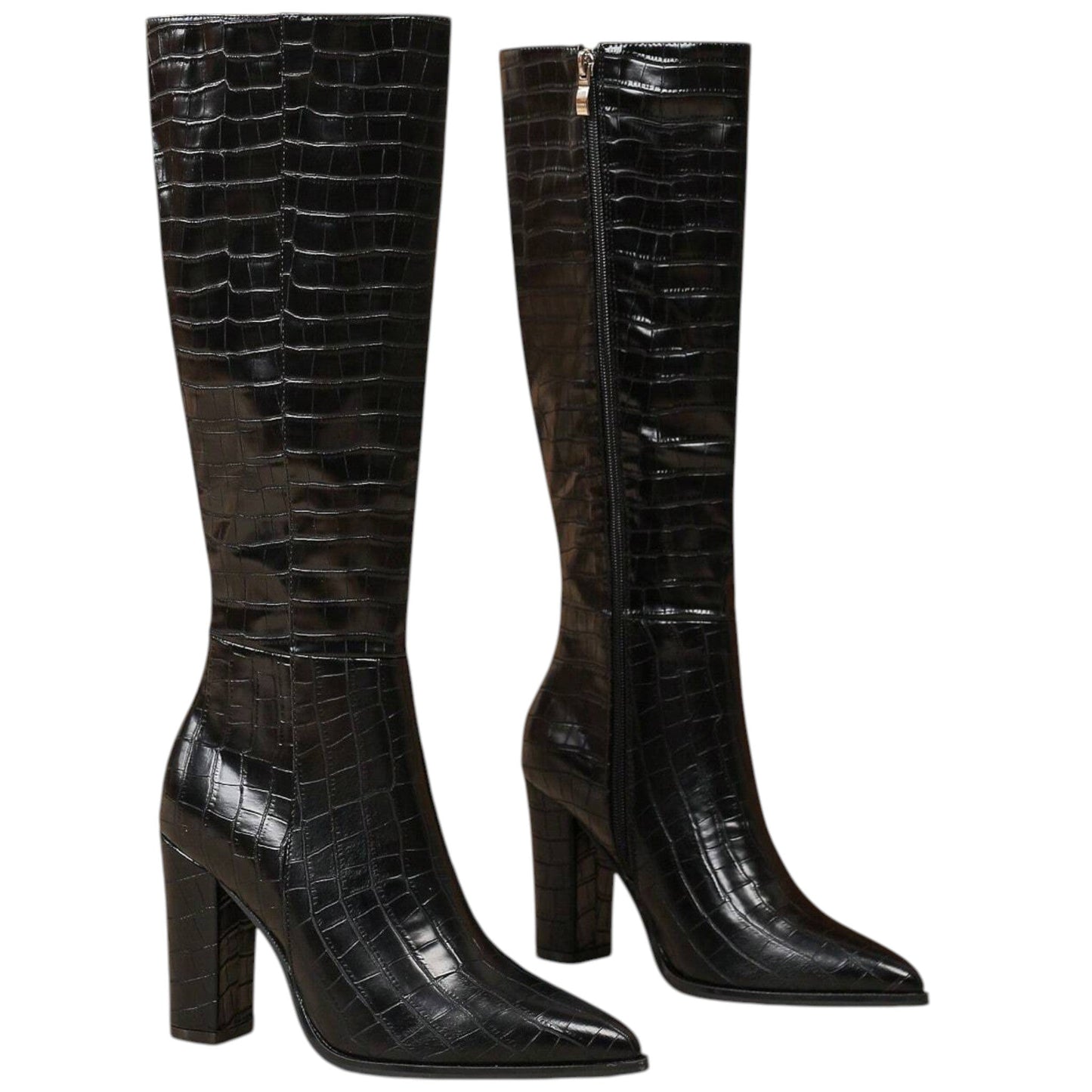 SHE feket térdcsizma