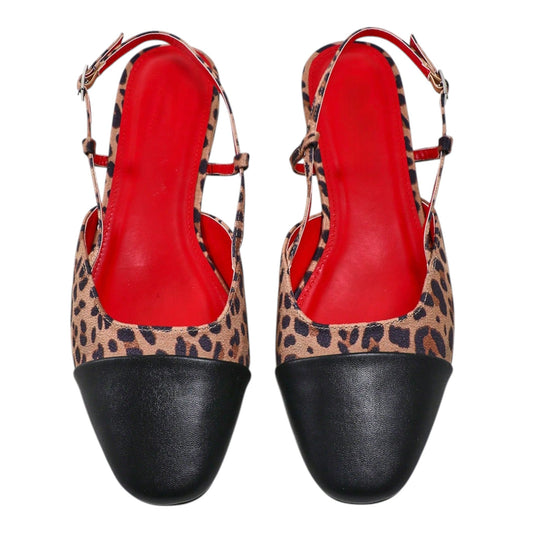 SHE leopárd mintás balerina cipő