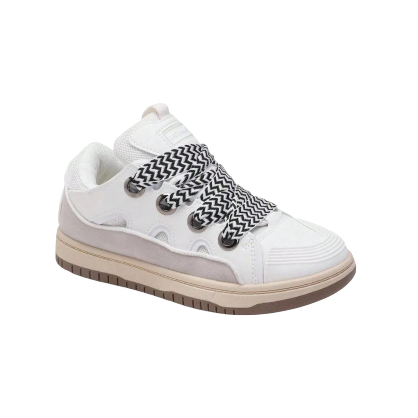 SHE fehér fűzős sportcipő