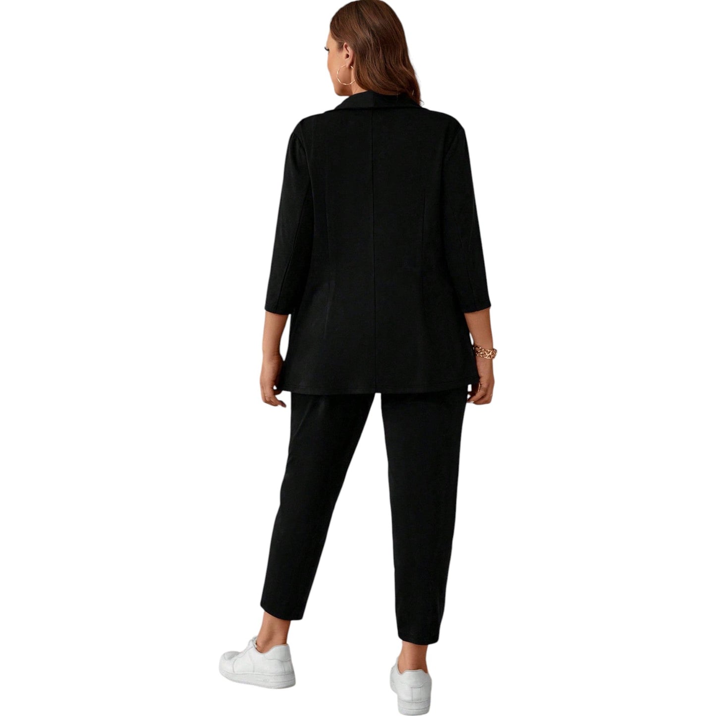 SHE fekete felső és nadrág szett