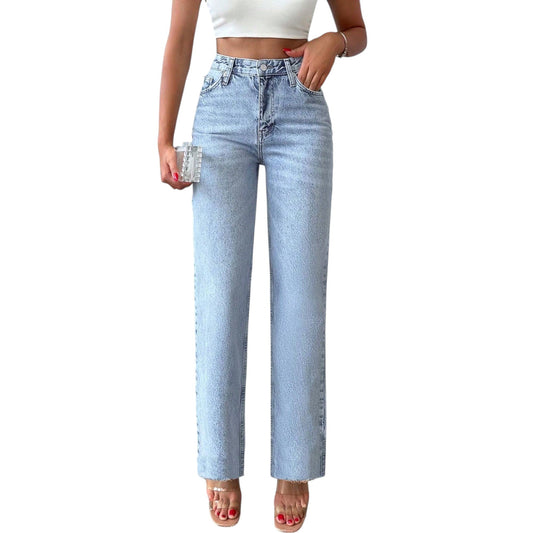 SHE világoskék egyenes szárú farmer nadrág