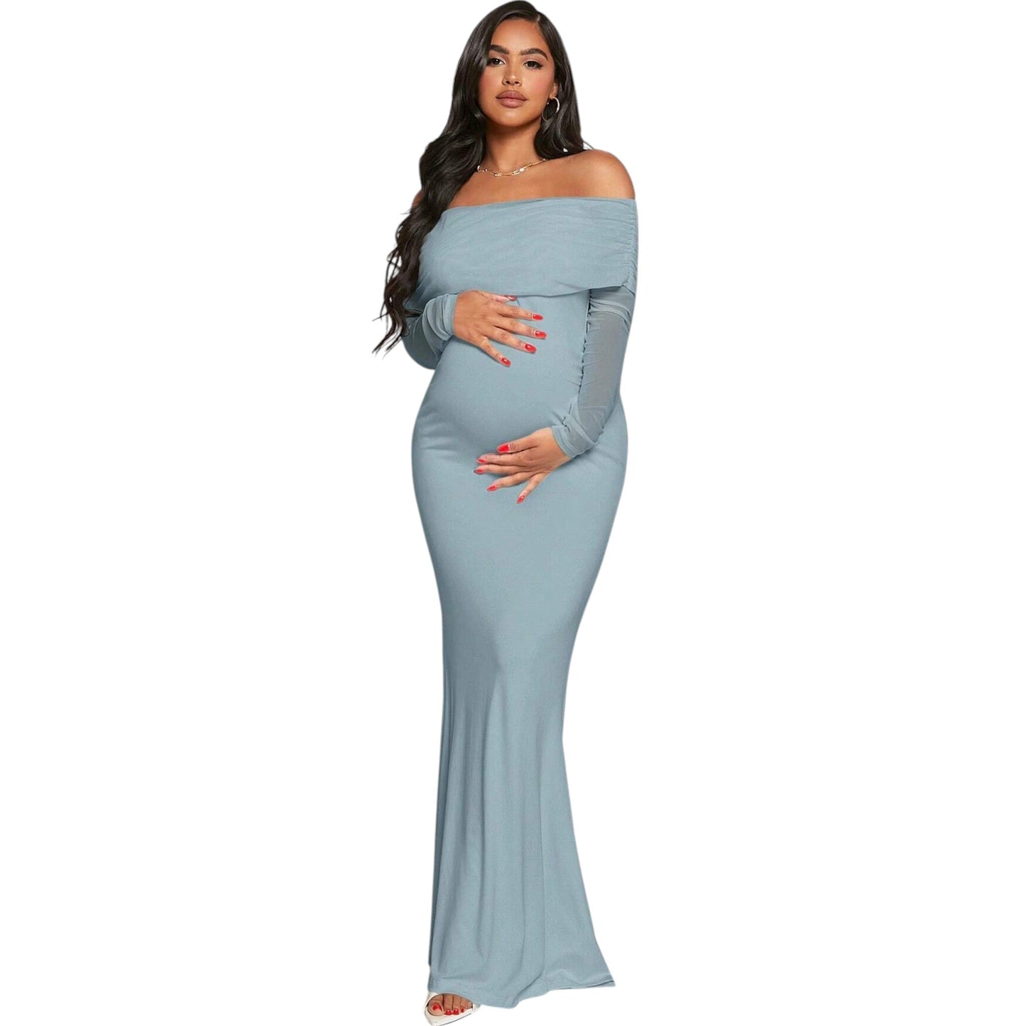 SHE kék hosszú ruha