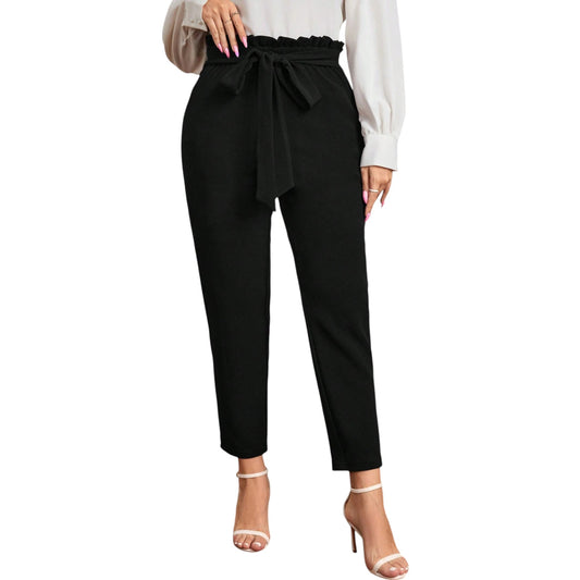 SHE fekete masnis szűkített nadrág