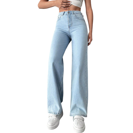 SHE világoskék bő szárú farmernadrág