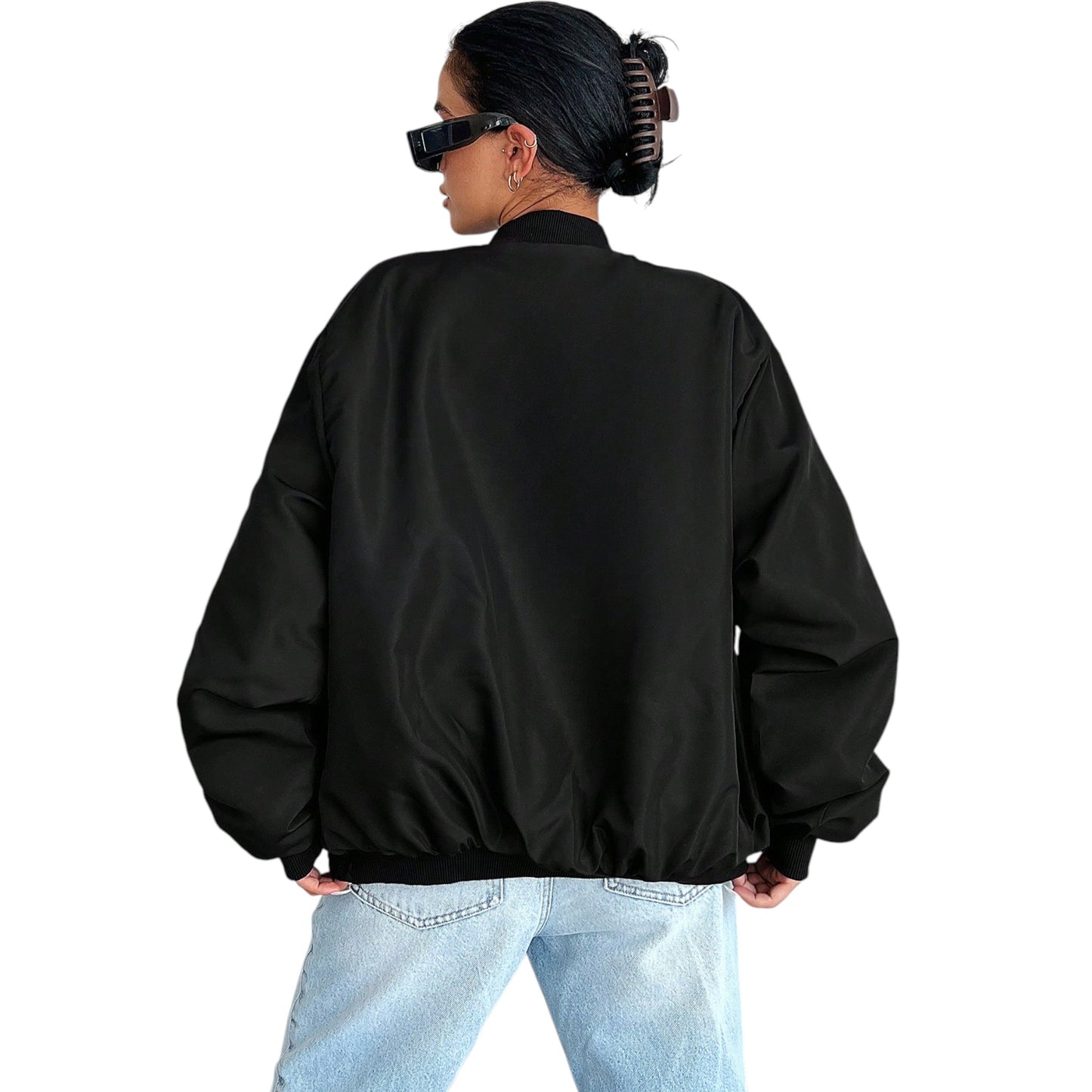 SHE fekete bomber dzseki