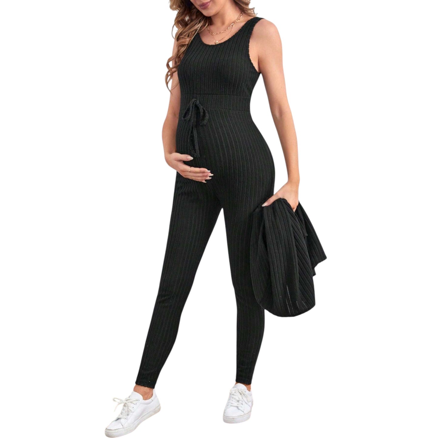 SHE fekete kötött kétrészes szett