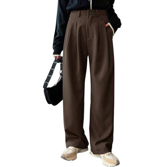 SHE barna bő szárú nadrág