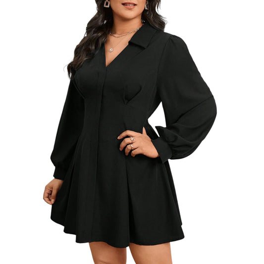 SHE fekete galléros ruha