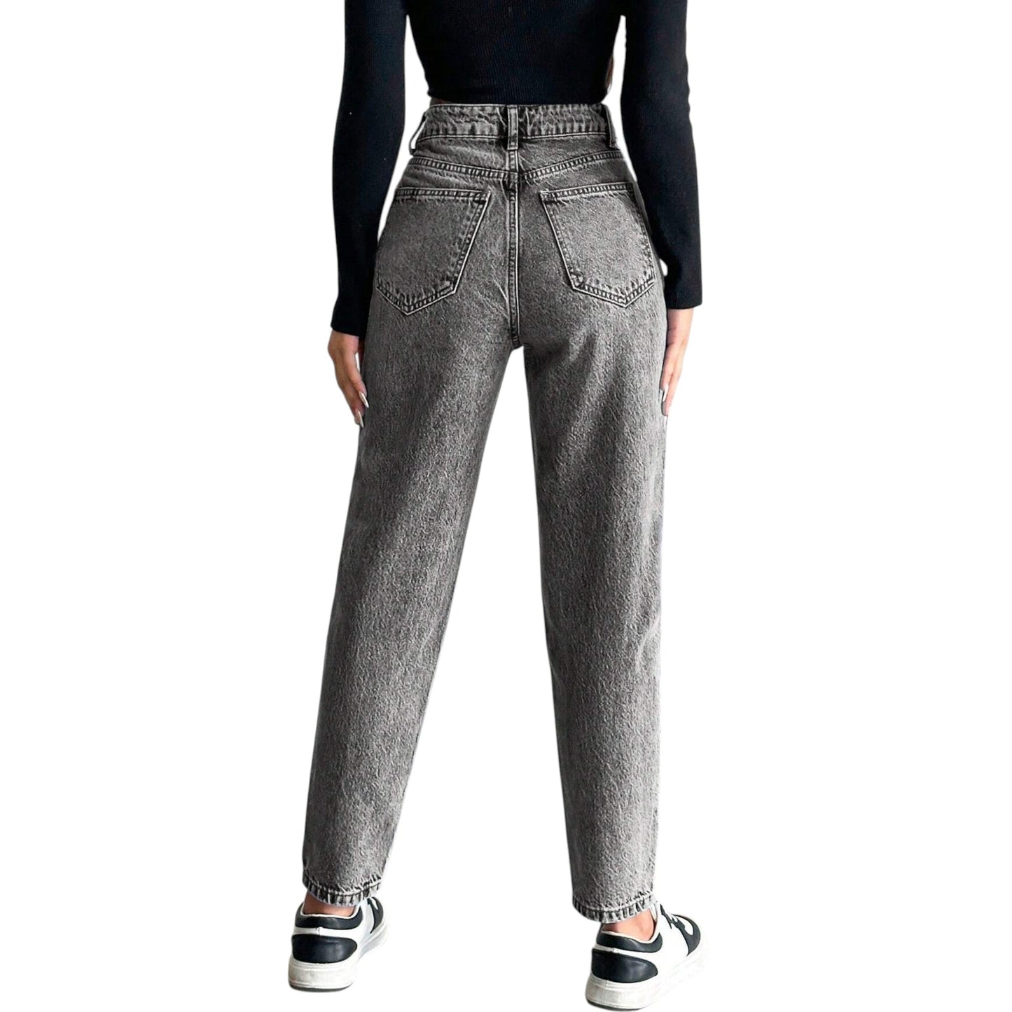 SHE szürke slim fit farmer nadrág