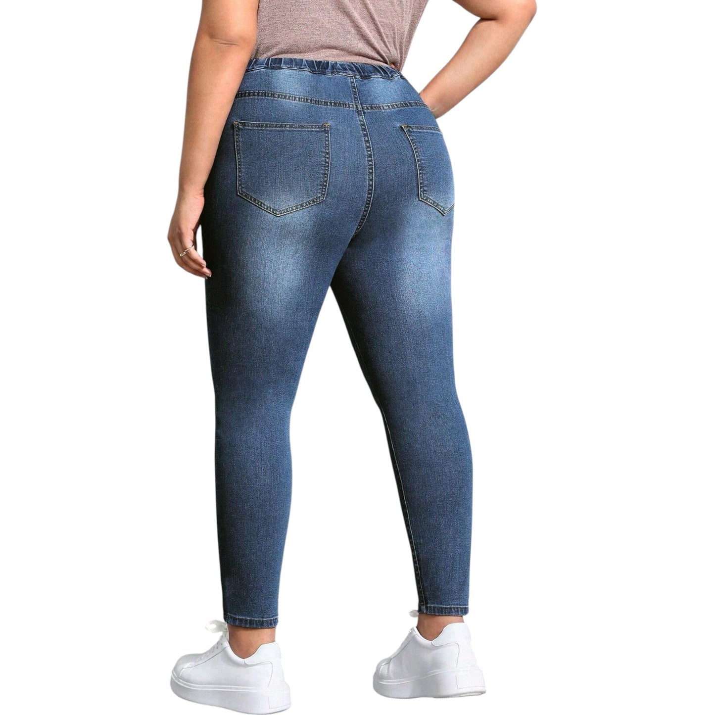SHE kék slim fit farmer jeggings