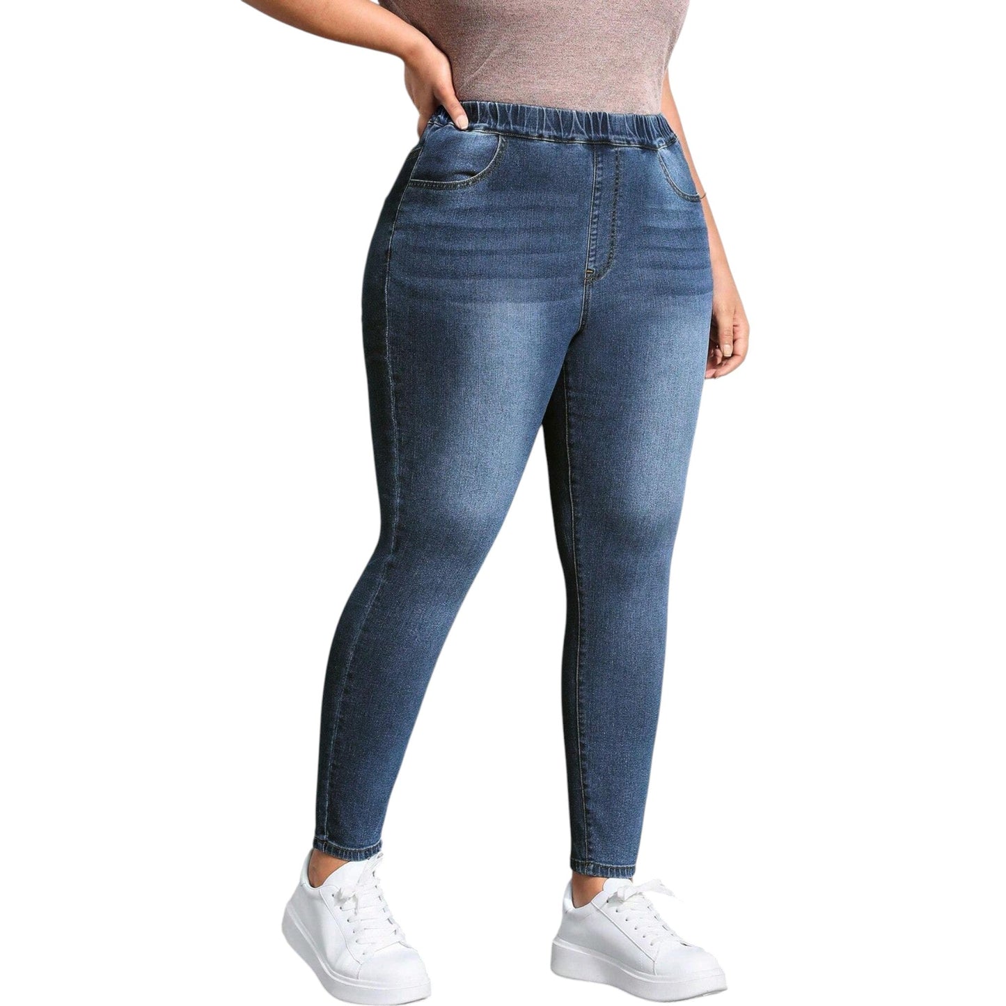 SHE kék slim fit farmer jeggings