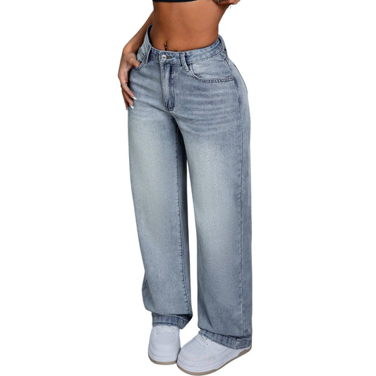 SHE világoskék egyenes szárú farmer