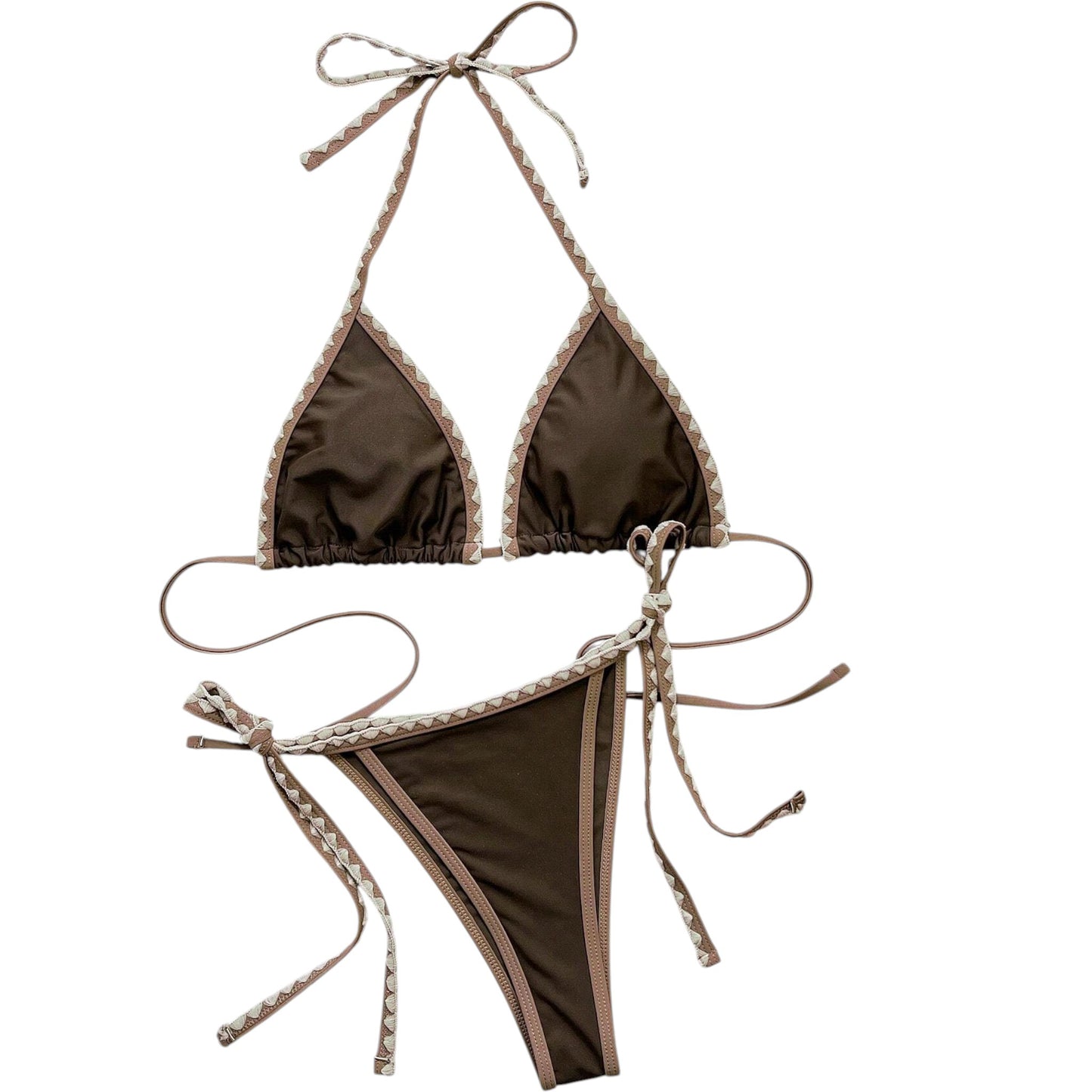 SHE barna bikini szett