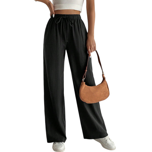 SHE fekete egyenes szárú nadrág