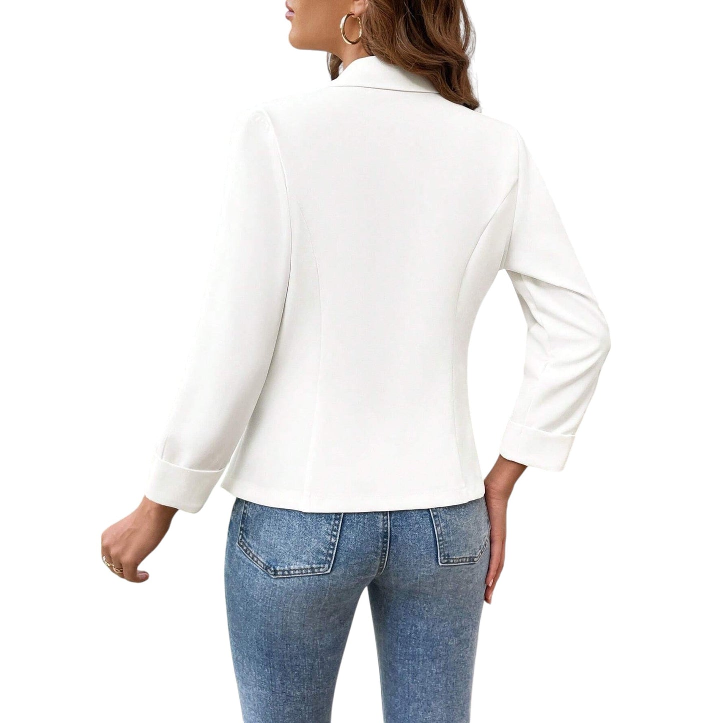 SHE fehér háromnegyedes ujjú blézer