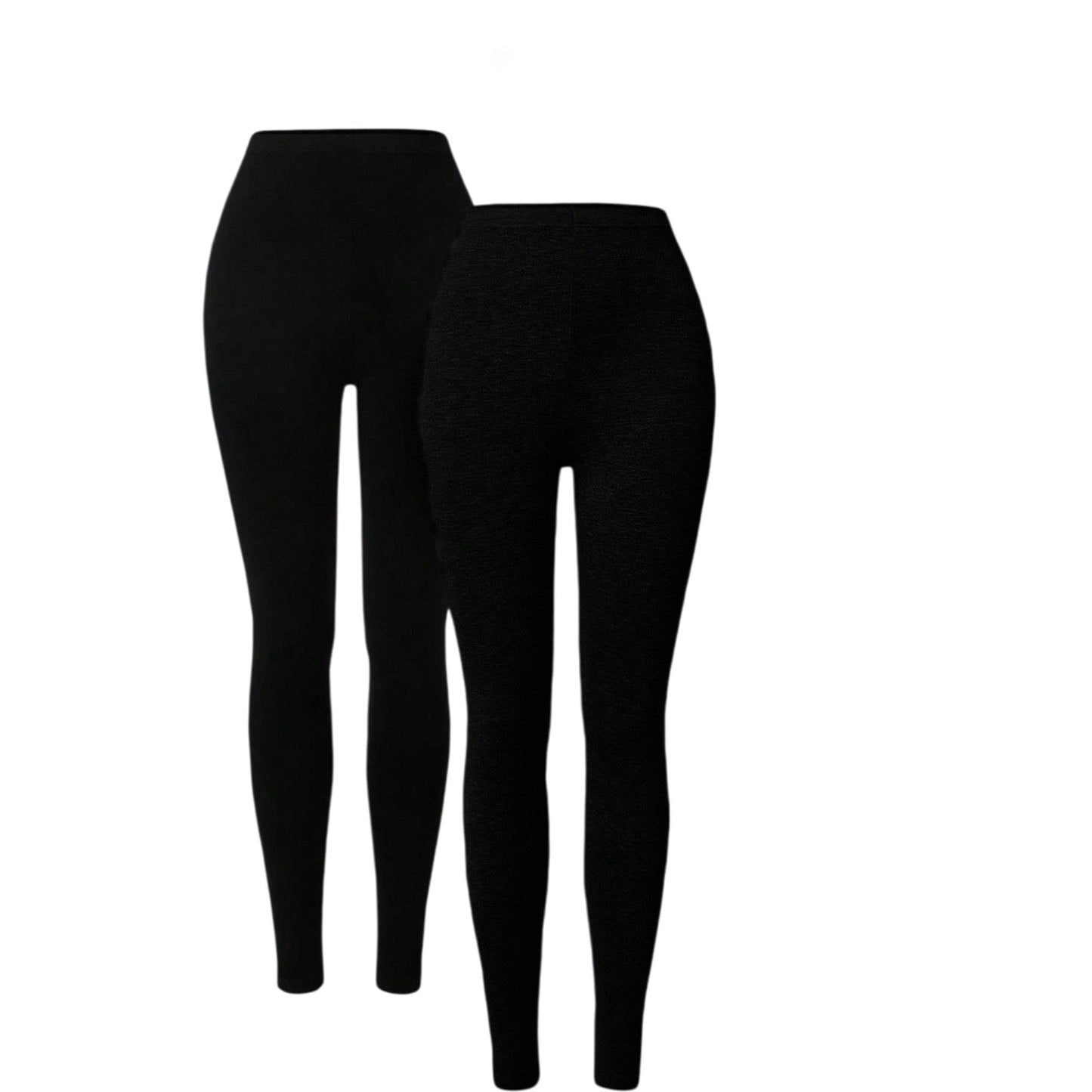 SHE fekete leggings 2 darabos csomag