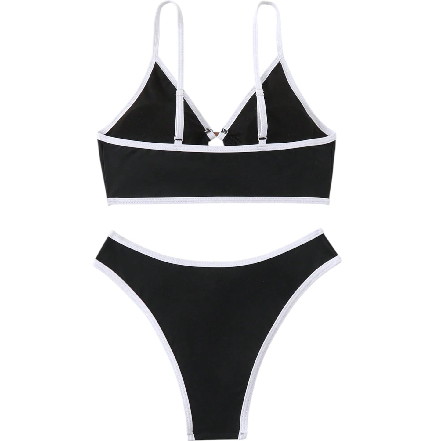 SHE fekete fehér szegélyes bikini