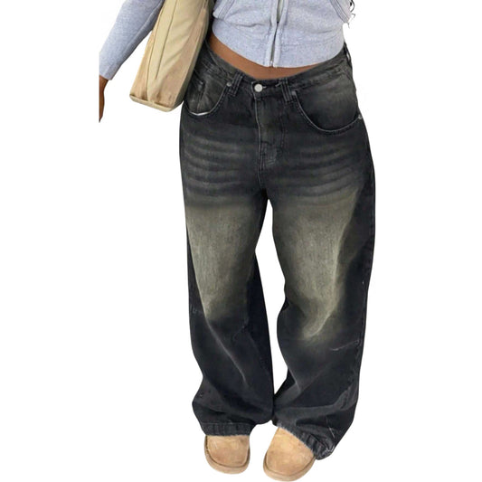 SHE szürke baggy farmer nadrág