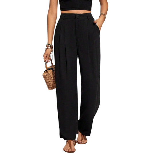 SHE fekete bő szárú nadrág