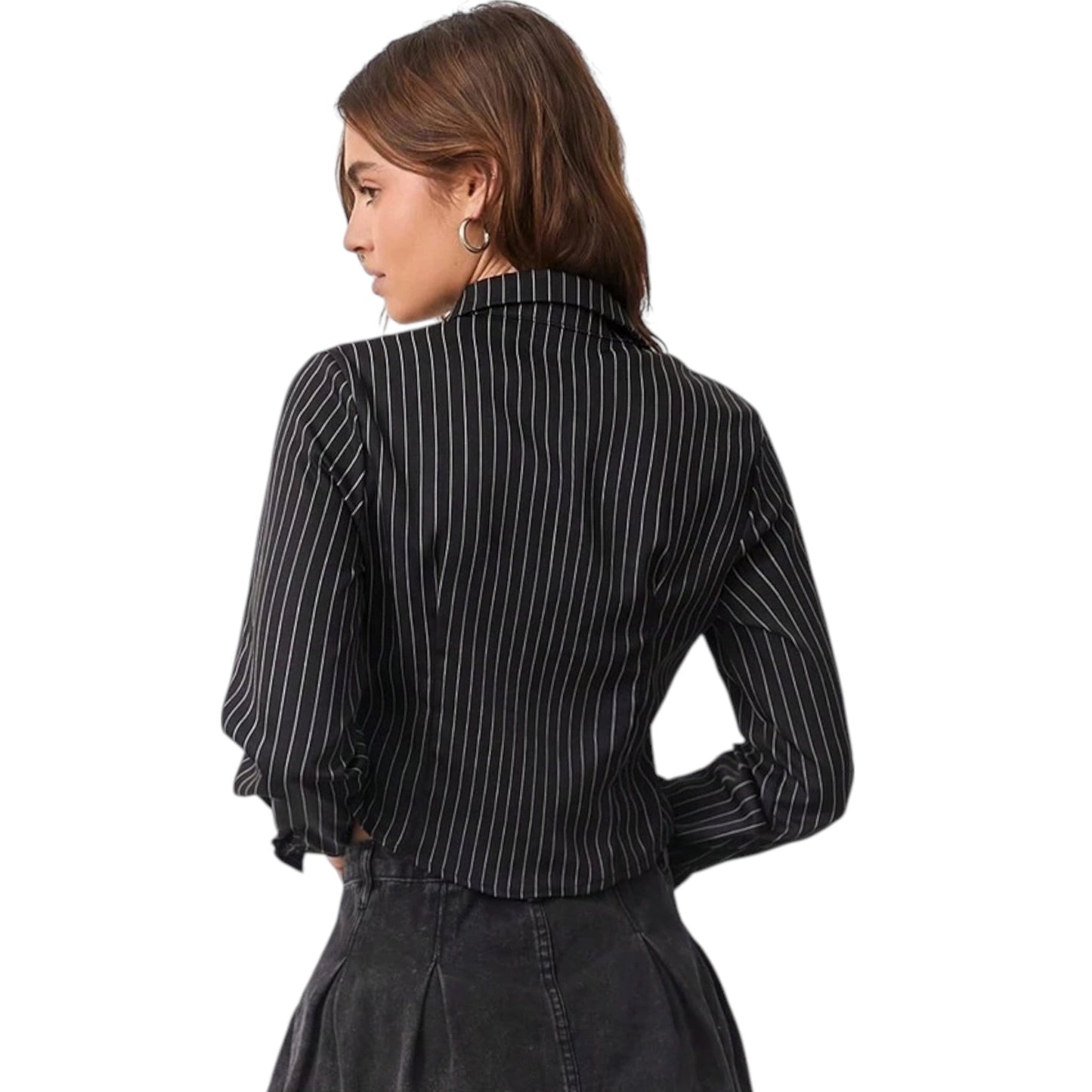 SHE fekete csíkos ing