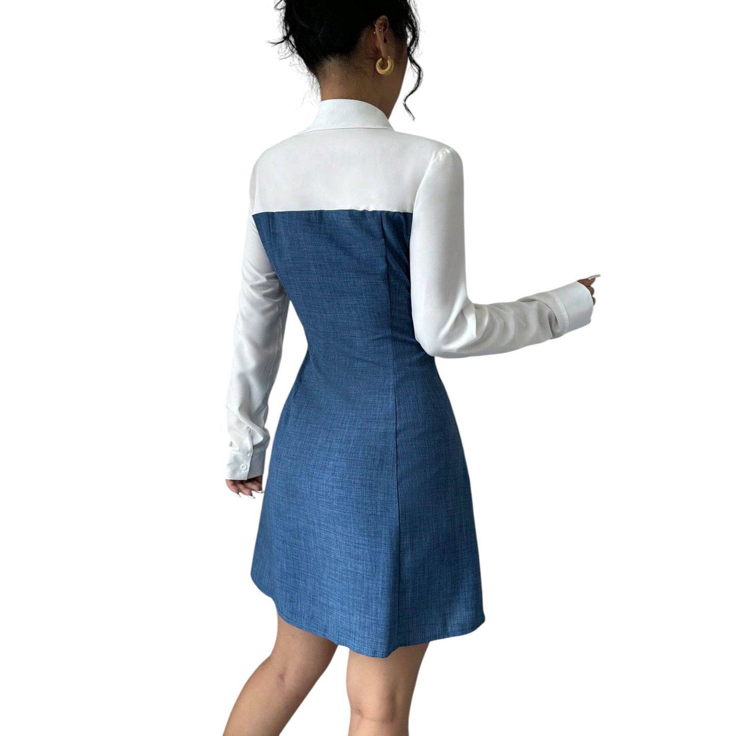SHE kék farmer mini ruha