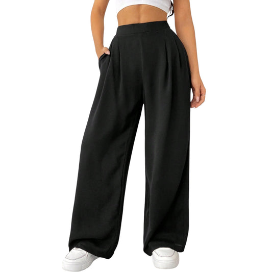 SHE fekete bő szárú nadrág