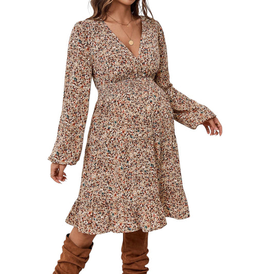 SHE drapp mintás terhes mini ruha