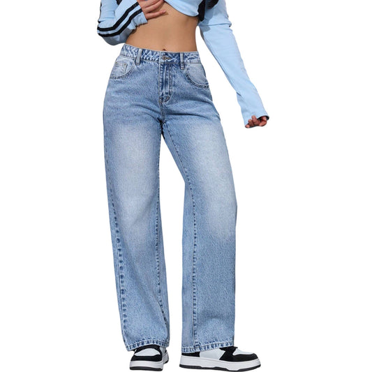 SHE világoskék egyenes szárú farmer