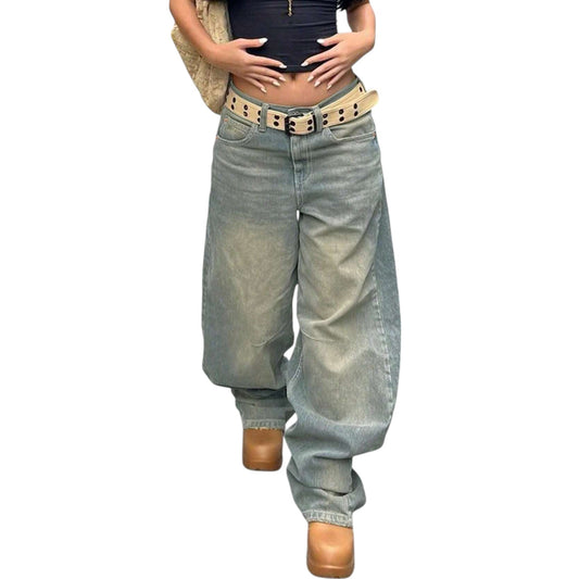 SHE világoskék baggy farmer nadrág