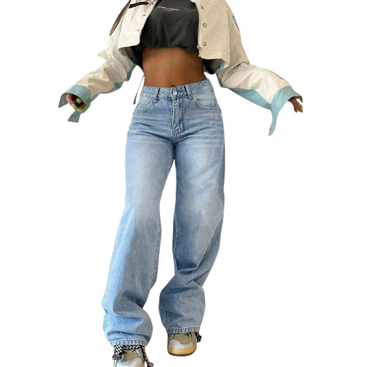 SHE világoskék egyenes szárú farmer