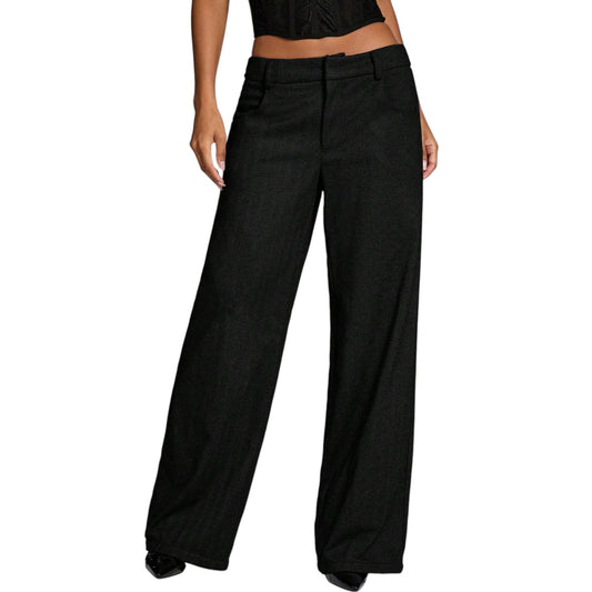 SHE fekete bő szárú nadrág