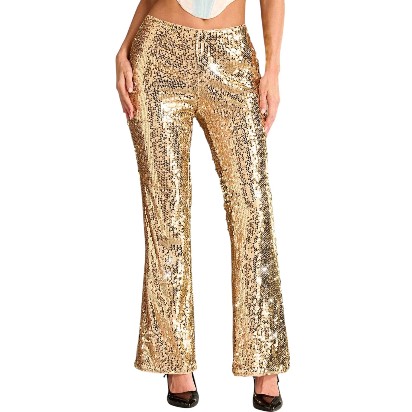 SHE arany flitteres nadrág