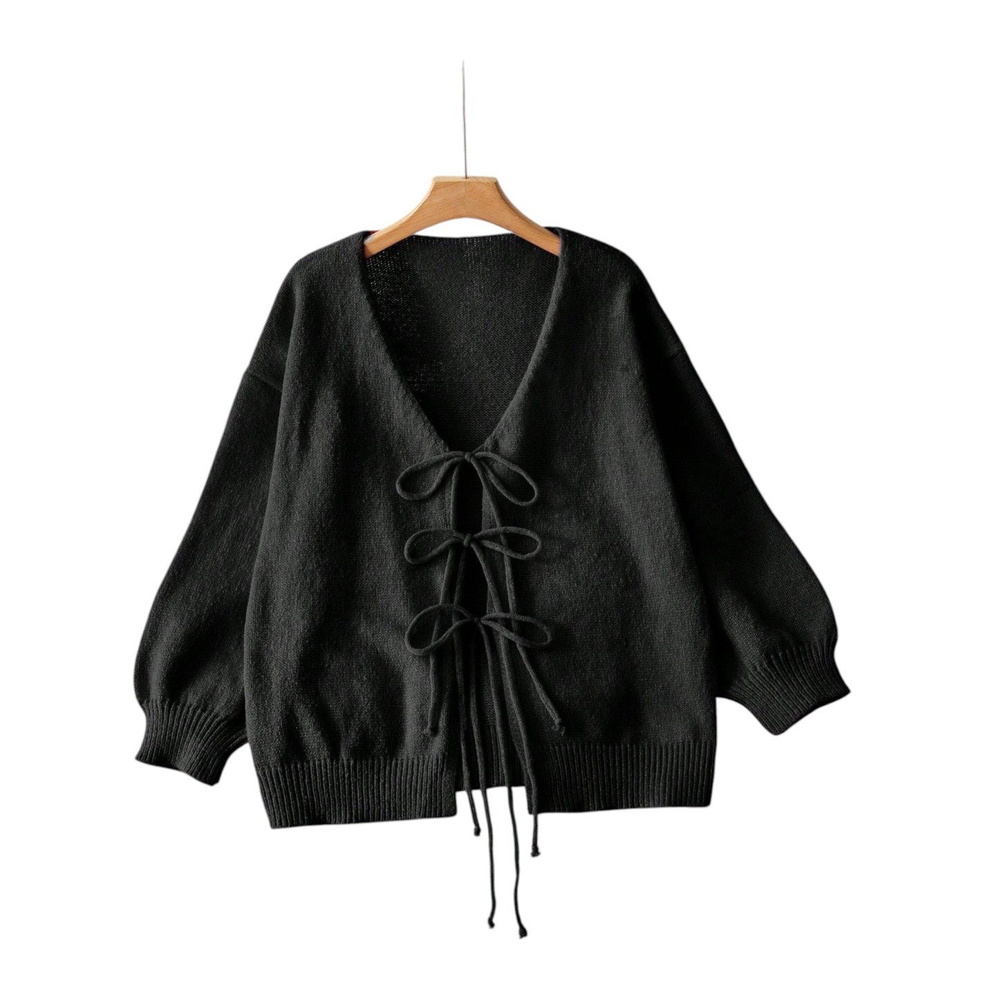 SHE fekete megkötős kardigán