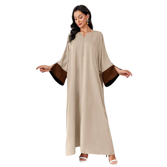 SHE bézs és barna kaftán