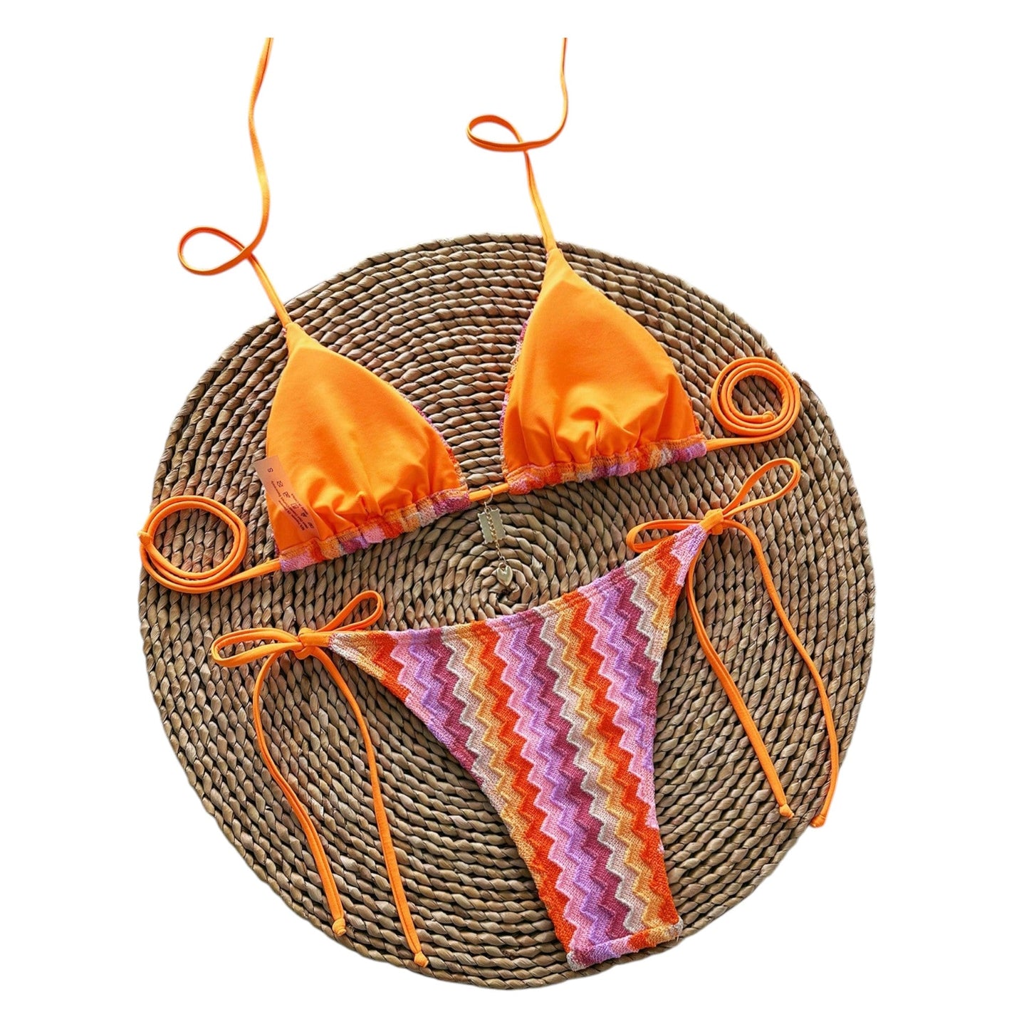 SHE többszínű kötött bikini