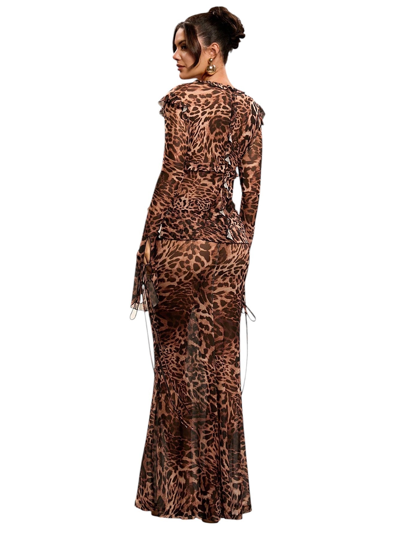 SHE leopárdmintás kétrészes szett