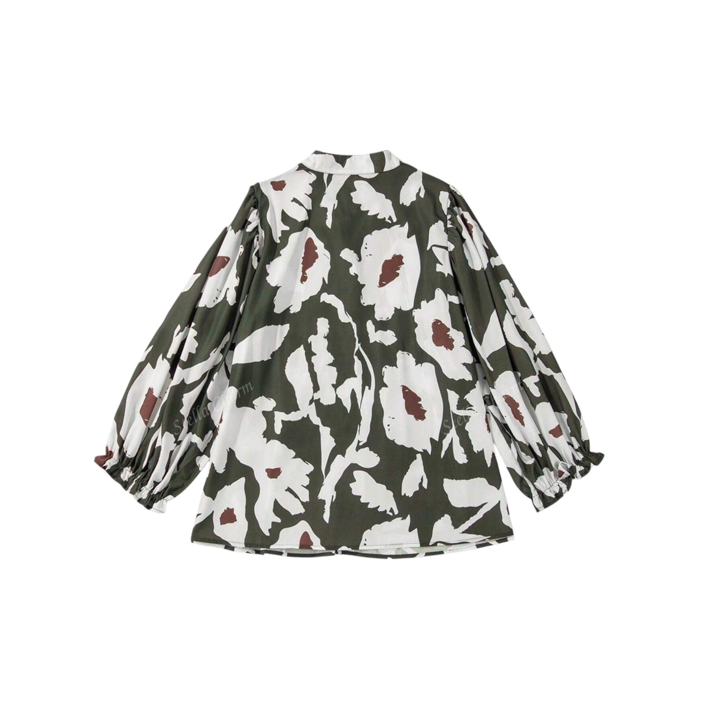 SHE mintás hosszú ujjú blúz