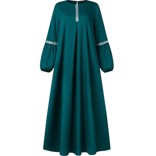 SHE zöld laza maxi ruha